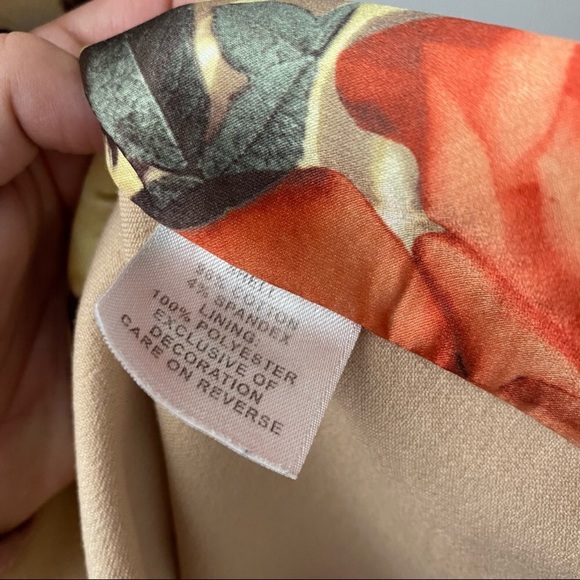 St. John Sport Khaki 2 piece fringe pant suit set - Picture 5 of 16